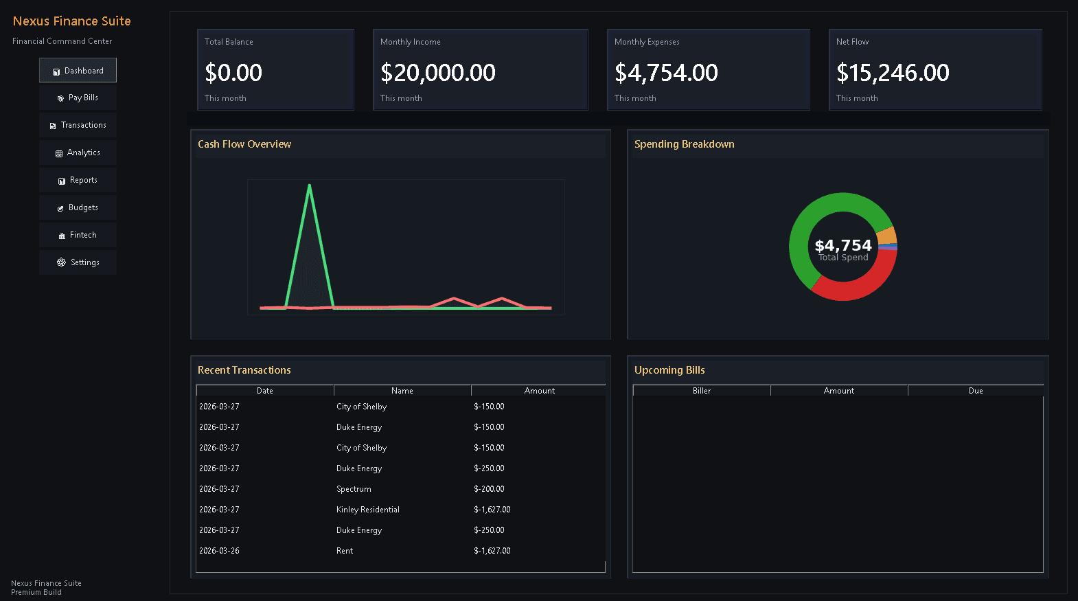 Nexus Finance Suite